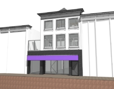 Bestaande toestand bedrijfsgebouw, te Breda